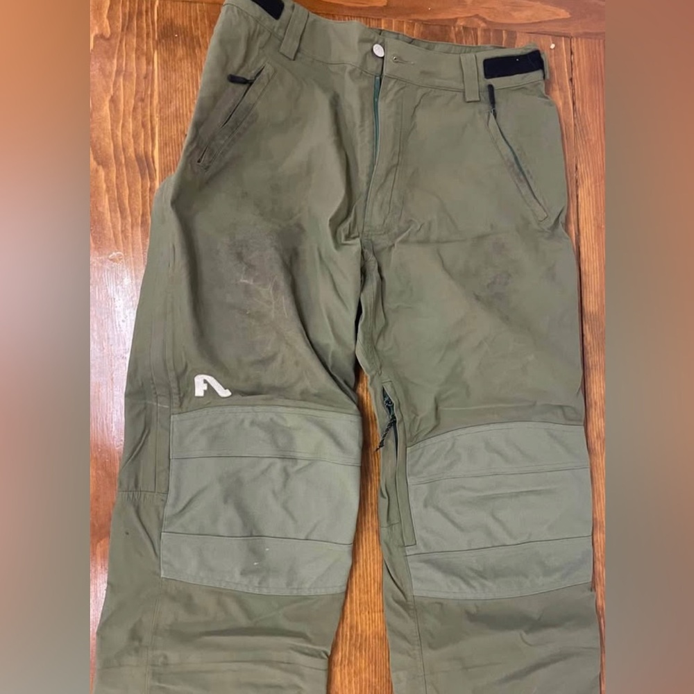 Flylow Mens Chemical Pant - Medium - Olive - EUC